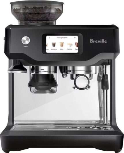 Breville â€“ the Barista Touch Espresso Machine with 15 bars of pressure, Milk Frother and intergrated grinder â€“ Black Truffle