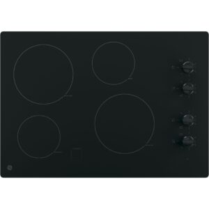 GE 30″ Built-In Knob Control Electric Cooktop JP3030DWBB
